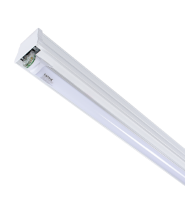 EcoLine – 1x T8 LED Tube Linear Luminaire-Economical LED lighting fixture with linear system in T8 standards. With 1x T8 LED tube, with various options.
