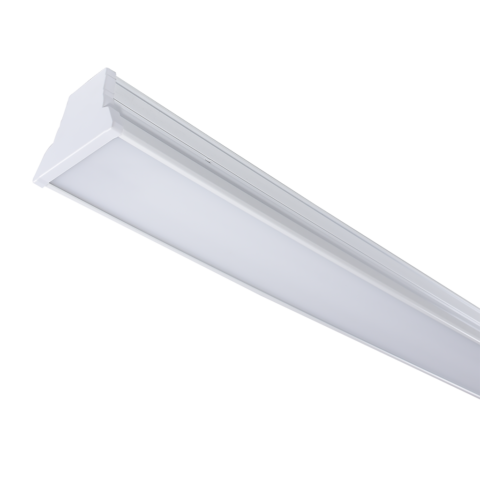 FLAT – Linear Luminaire with LED Diffuser - Flat_1x_T5_Floresan_armatur-Reflector-Opal_difuzor_base