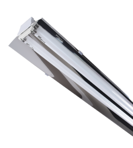 PL – 2x T5 Linear Fluorescent Fixture-A simplified, lightened and economical version of the LINE family, linear-band type end-to-end, with emergency kit options.