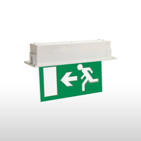 RISTA® – Recessed LED Emergency Exit and Direction Luminaire - cift-yuzlu-siva-alti-led-acil-cikic-yonlendirme-armaturu