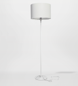 ENIGMA – Classic Floor Lamp-Classic Floor Lamp type lighting is compatible with either LED or fluorescent bulbs with metal pole and table and E27 lamp socket.