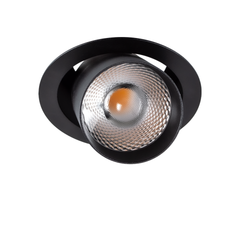 CALVETTI – Gimbal Recessed LED Spotlight - Calvetti – Recessed – Semi-recessed LED Spot Luminaire – Black